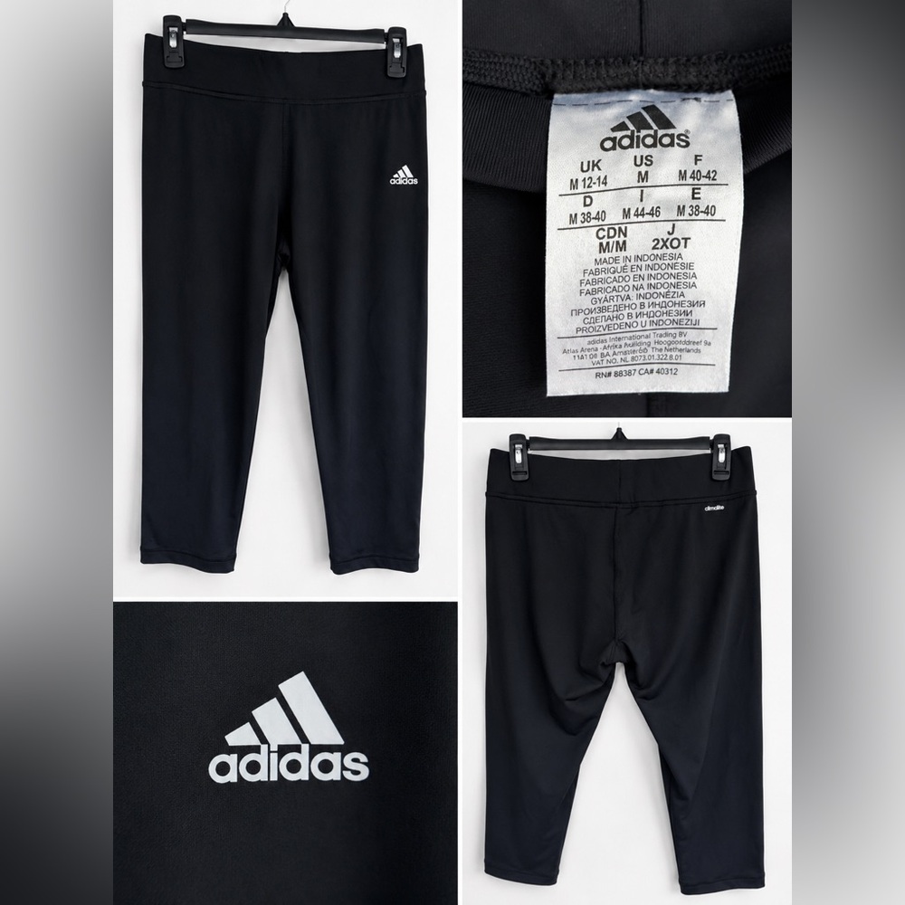 Adidas Climalite Black Cropped leggings